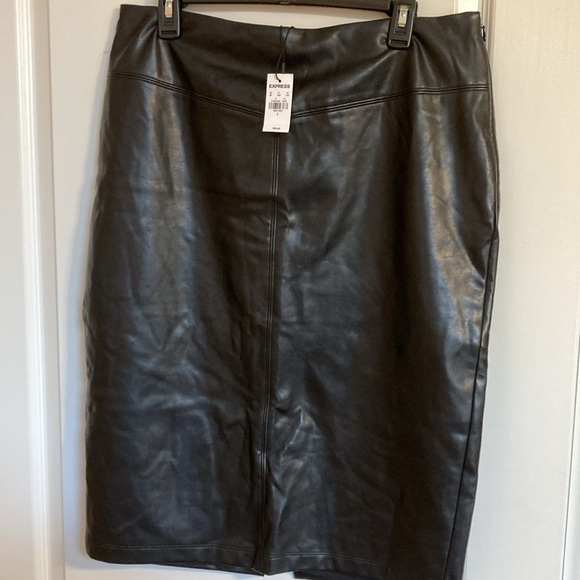 Express Dresses & Skirts - Express Faux Leather Pencil SKirt